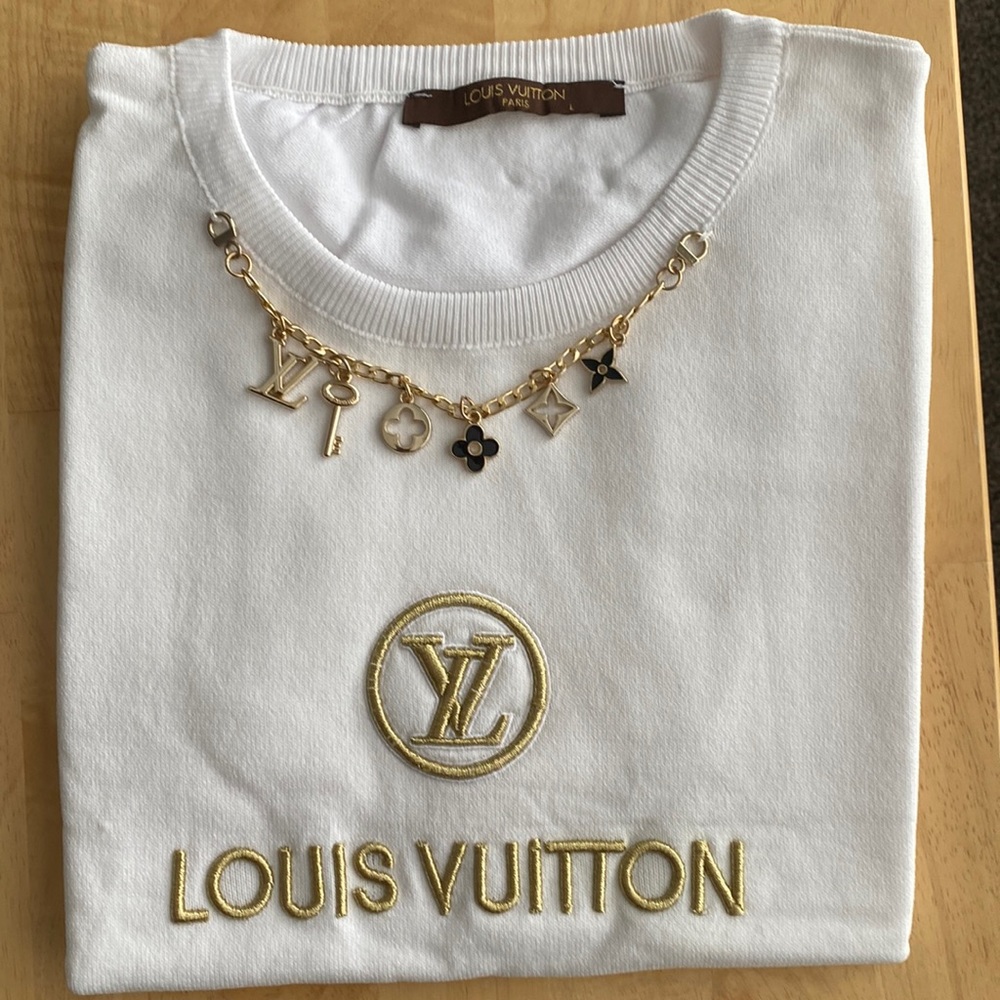 Louis Vuitton white knitwear